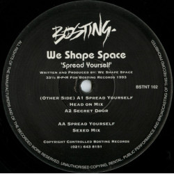 We Shape Space - Spread Yourself (Head On Mix / Sexed Mix) / Secret Door  (12" Vinyl Record)
