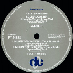 Ariel - Rollercoaster (Knees Up Mix) / Mustnt Grumble (237 Turbo Nutter Mix / Gods Grumble Mix) 12" Vinyl Record