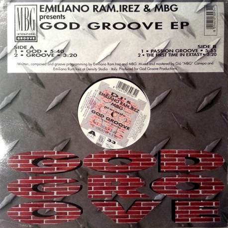Emiliano Ram.Irez & MBG - God / Groove / Passion Groove / The First Time In Extasy (12" Vinyl Record)