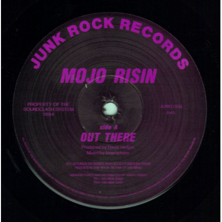 Mojo Risin - Out There (Innersphere Mix / Deja Vu Mix) 12" Vinyl Record