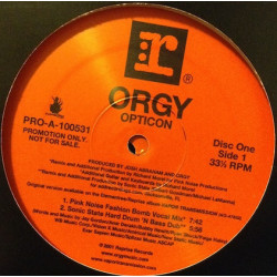 Orgy - Opticon (2 Dieselboy Mixes / 4 Sonic State Mixes / 2 Pink Noise Mixes) 2 x Vinyl Record Promo