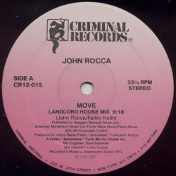 John Rocca - Move (Landlord House Mix / Farleys House Piano Mix / Roccapella) 12" Vinyl Record