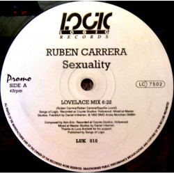 Ruben Carrera - Sexuality (Lovelace Mix / Slam Horny Dub / Soma Dub) 12" Vinyl Record