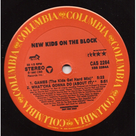 New Kids On The Block (NKOTB) - Games (C&C Mix) / Whatcha Gonna Do / Call It What You Want / My Favourite Girl (Remixes)