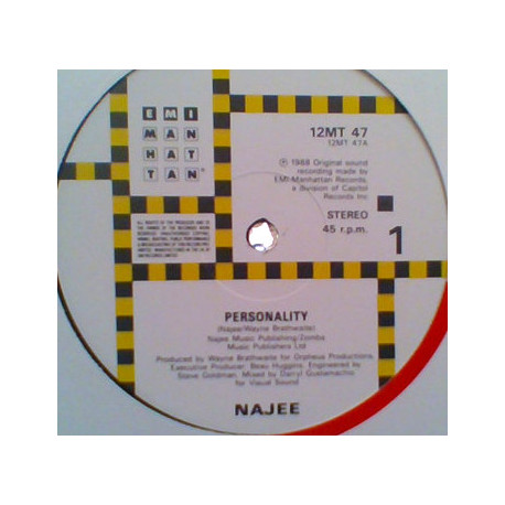 Najee - Sweet Love (Anita Baker Cover) / Najees Theme / Personality (12" Vinyl Record)