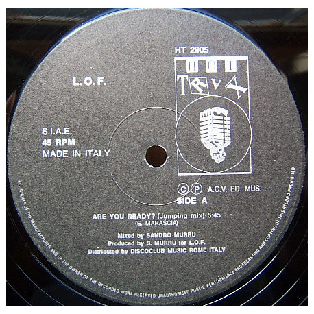 L.O.F - Are You Ready (Jumping Mix) / Melody (Relaxing) 12" Vinyl Record