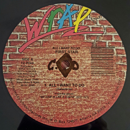 First Star - All I Want To Do / My Grip Is Like A Cobra (12" Vinyl Record)