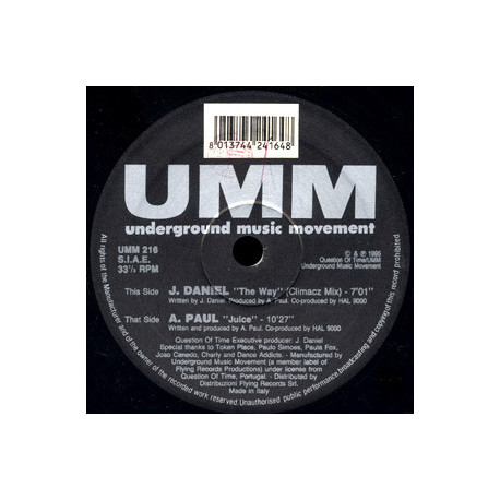 Daniel - The Way / Paul - Juice (12" Vinyl Record)