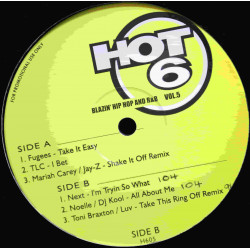 Blazin Hip Hop And R&B Volume 5 - featuring Fugees "Take it easy" / TLC "I bet" / Mariah Carey & Jay Z "Shake it off" (Remix) /