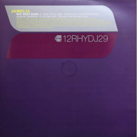 Jamelia - Boy next door (Raw Soul mix / Raw Soul Instrumental / LP Version / Stush mix / Stush Instrumental) Promo