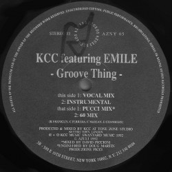 KCC Featuring Emile - Groove Thing (Vocal Mix / Instrumental / Pucci Mix / 60 Mix) 12" Vinyl