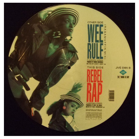 Wee Papa Girl Rappers - Wee Rule (Ragamuffin Mix) / Rebel Rap (Picture Disc) 12" Vinyl