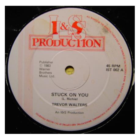 Trevor Walters - Penny Lover / Stuck On You (2 Reggae Covers of Lionel Richie classics) 12" Vinyl