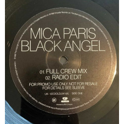 Mica Paris - Black Angel (Full Crew Mix / Radio Edit / Curtis Lynch DJ Cut) 12" Vinyl Record