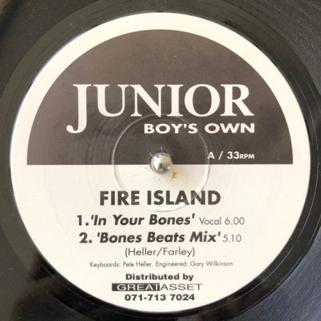 Fire Island - In your bones (Original / Back To The Bones) / Fire Island (Original / Dub) 12" Vinyl Record
