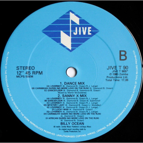 Billy Ocean - Suddenly / Lucky Man / Sanny X DMX Megamix / Martin McSweeney Megamix (2 Hits Mixes)