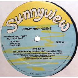 Jimmy Bo Horne - Lets Do It (Vocal Mix / Dub Mix) 12" Vinyl Record Promo