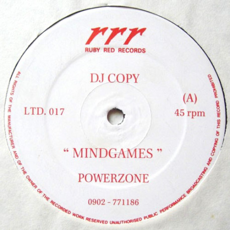 Freezone - Mind Games / Feel Free (12" Vinyl Record) Promo