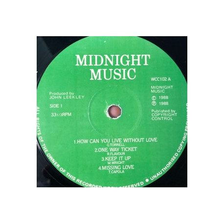 Midnight Music - Green Label LP feat Rare Grooves by Sheree Brown / Jean Terrell / Milton Wright (8 Tracks)