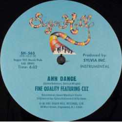 Fine Quality Featuring Cuz - Ahh Dance (Vocal Mix / Instrumental) 12" Vinyl Record