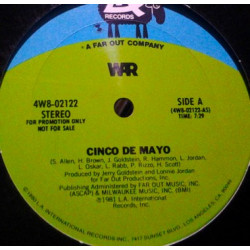 War - Cinco De Mayo (Long Version / Short Version) / Dont Let No One Get You Down (12" Vinyl Record)
