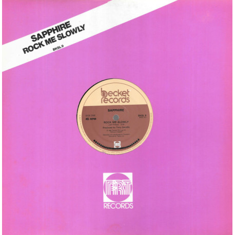 Sapphire - Rock Me Slowly / Make Love To The Music (12" Vinyl Record)
