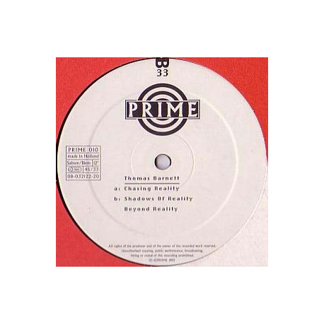 Thomas Barnett - Chasing Reality / Shadows Of Beauty / Beyond Reality (12" Vinyl Record)