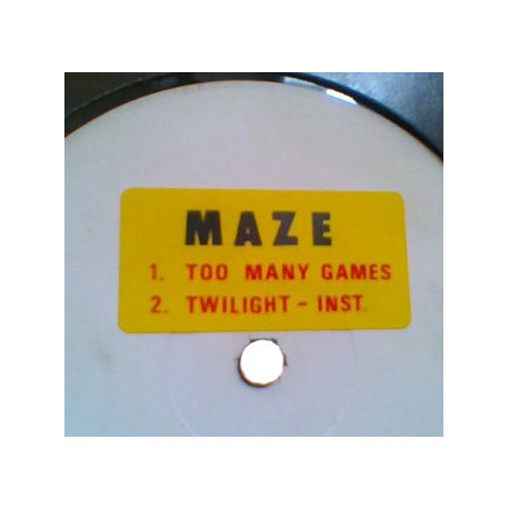 Maze - Back in stride (M&M Extended Remix) / Twilight (Original Instrumental) / Too many games (M&M Extended Remix) 12" Vinyl