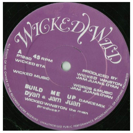 Dyan & Jam Juan - Build Me Up (Dance Mix / Original Mix / radio Edit) 12" Vinyl Record