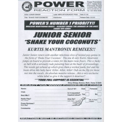 Junior Senior - Shake your coconuts (2 Kurtis Mantronix mixes) Vinyl Promo