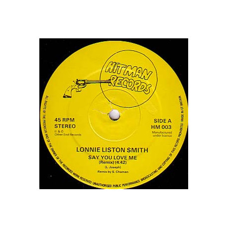Lonnie Liston Smith - Say You Love Me (Remix / Jazz Mix) 12" Vinyl Record