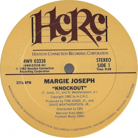 Margie Joseph - Knockout (Part 1 / Part 2) 12" Vinyl Record