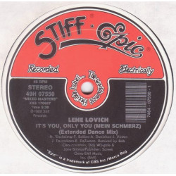 Lene Lovich - Blue Hotel (M&M Dance Mix) / Its You Only You (Extended Dance Mix) 12" Vinyl Record