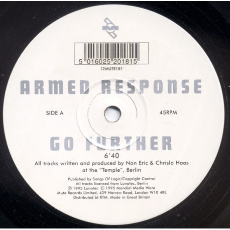 Armed Response - Go Further / Go Even Further (12" Vinyl Record)