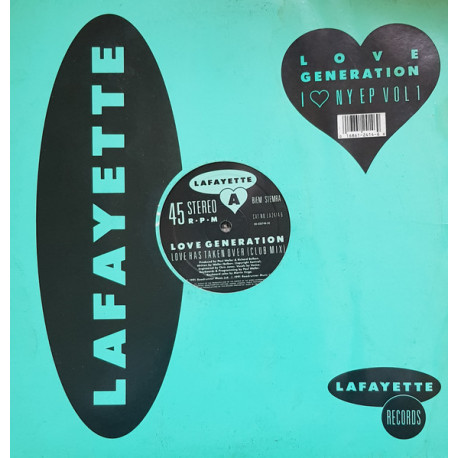 Love Generation - Love Has Taken Over (Club Mix) / Eternally 3AM (Jazz Mix) / Fantasize (Deep Mix) 12" Vinyl