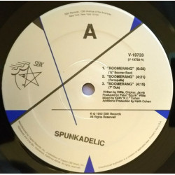 Spunkadelic - Boomerang (12" Boomer Beat / Percappella / 7" Club Mix / Mega Bass Dub / Inst / Radio Mix) 12" Vinyl