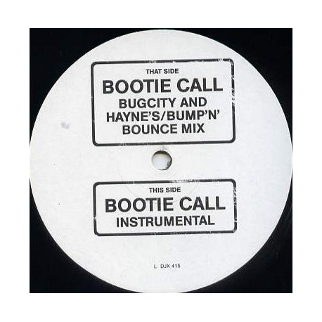 All Saints - Bootie Call (Bugcity And Haynes Bump N Bounce Mix / Instrumental) 12" Vinyl Promo