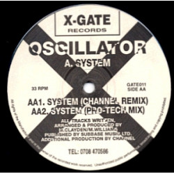Oscillator - System (Original Mix / Channel Remix / Pro Tech Remix) 12" Vinyl Record