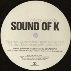 Sound Of K - Silvery Sounds (Original / With A Piano) 12" Vinyl Record