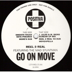 Reel 2 Real - Go On Move (Smooth Touch / Mores Dub / Jules & Skins Mix / 94 Dub / Moveappella) 12" Promo