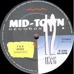 F & N - Space (N Joy The Effect Version / Cleaned Version) / Summerlove (Bedroom Dance) 12" Vinyl