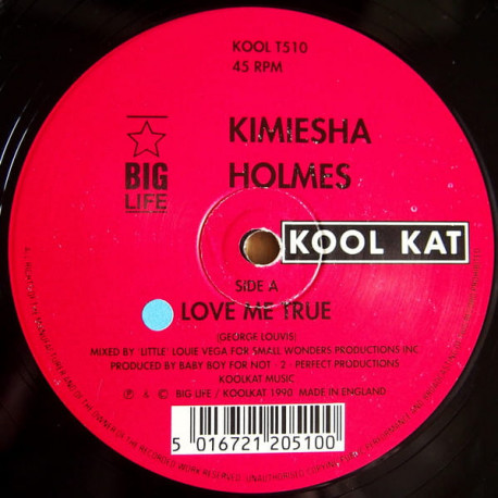 Kimiesha Holmes - Love Me True (Little Louie Vega Mix / Black Rascals Dub / Dub) 12" Vinyl Record