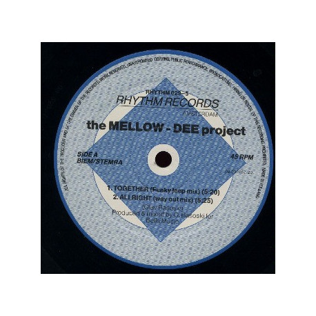 Mellow Dee Project - Together / All Right / Raggin / Prayer (12" Vinyl Record)