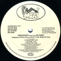 Urbanized - Helpless (I Dont Know What To Do) Masters At Work Acadubba / Kenlou Remix / Extended / Club Mix / Detroit Dub