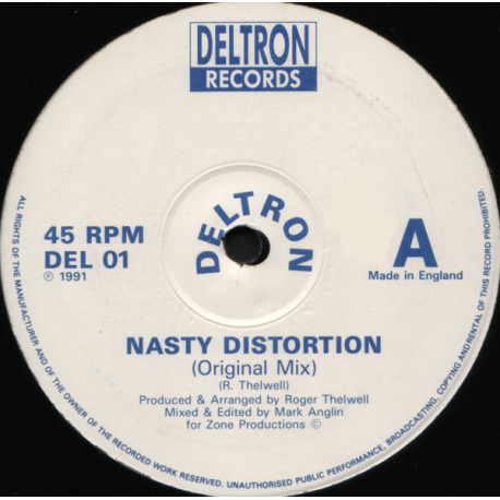 Deltron - Nasty Distortion (Original Mix / Rave Mix) 12" Vinyl Record