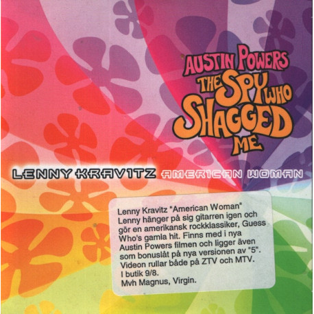 (CD) Lenny Kravitz - American Women (Single Version / LP Version) CD Promo