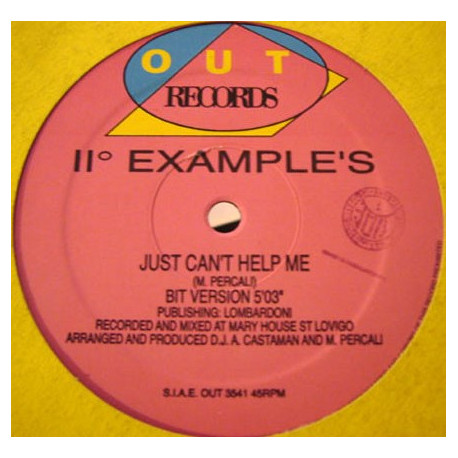 II Examples - Just Cant Help Me (Bit Version / Underground Version) 12" Vinyl Record