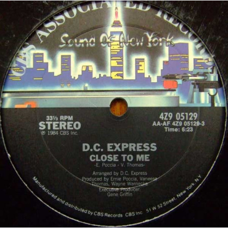 DC Express - Close To Me (Vocal / Instrumental) 12" Vinyl Still In Shrinkwrap