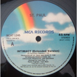 St Paul - Intimacy (Extended Version / Bonus Beats) 12" Vinyl Record
