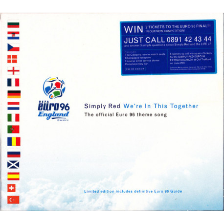 (CD) Simply Red - We're in this together (Album Version / Universal Feeling Mix) / You make me believe / Hillside Avenue